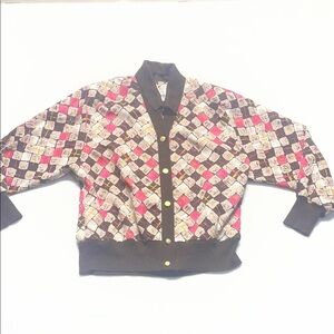 Ancora Colorful Geometric Patterned Blouse